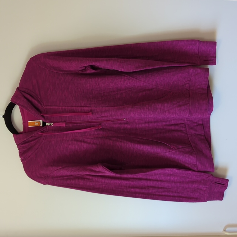 Lucy Pink Sexy Sweat Half Zip Pullover Hoody - Size Small
